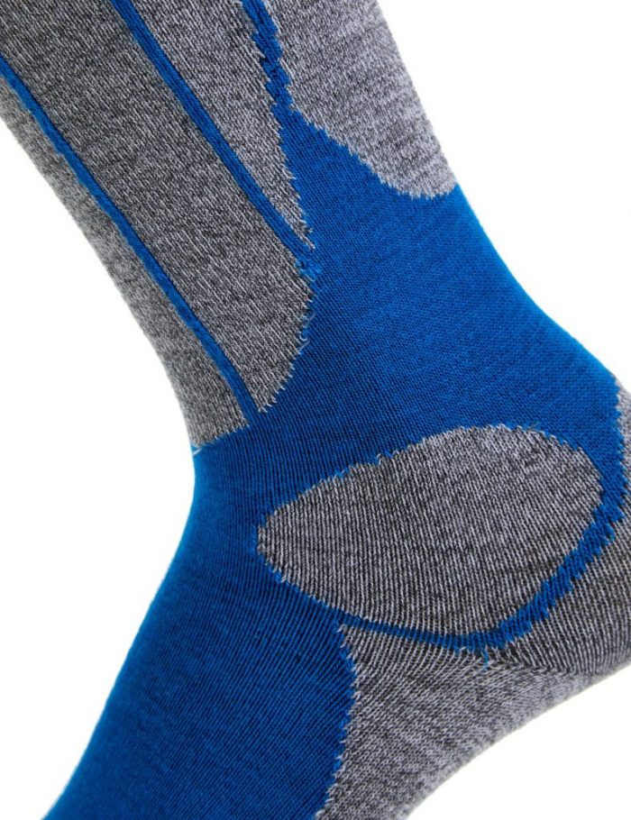 NORVEG SPORT WOOL Носки женские высокие цвет голубой + серый