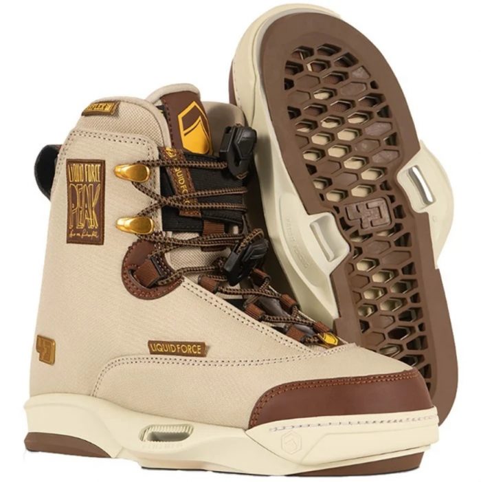 Крепления для вейкборда Liquid Force Peak 4D beige/brwn ss22