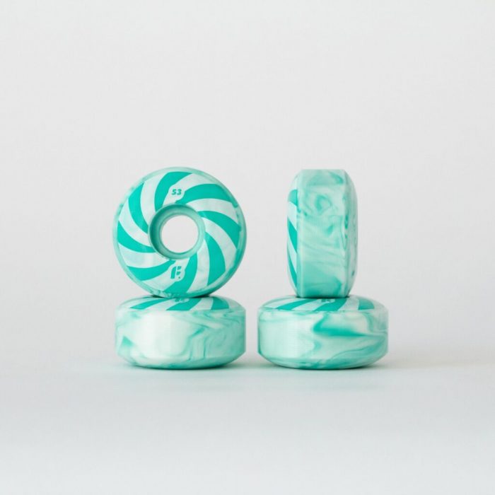 Комплект колес Footwork SWIRL MINT (53 мм, 99A, Форма Classic) Комплект колес Footwork SWIRL MINT (53 мм, 99A, Форма Classic)