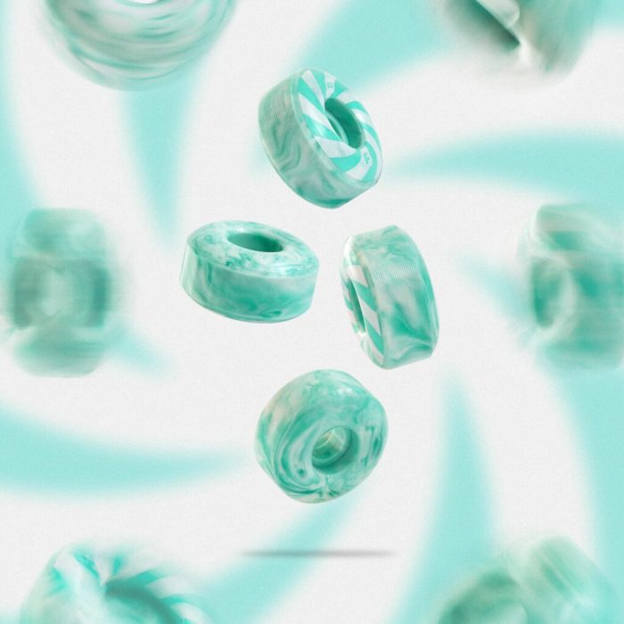 Комплект колес Footwork SWIRL MINT (53 мм, 99A, Форма Classic) Комплект колес Footwork SWIRL MINT (53 мм, 99A, Форма Classic)