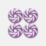 Комплект колес Footwork SWIRL PURPLE (53 мм 99A Форма Classic)