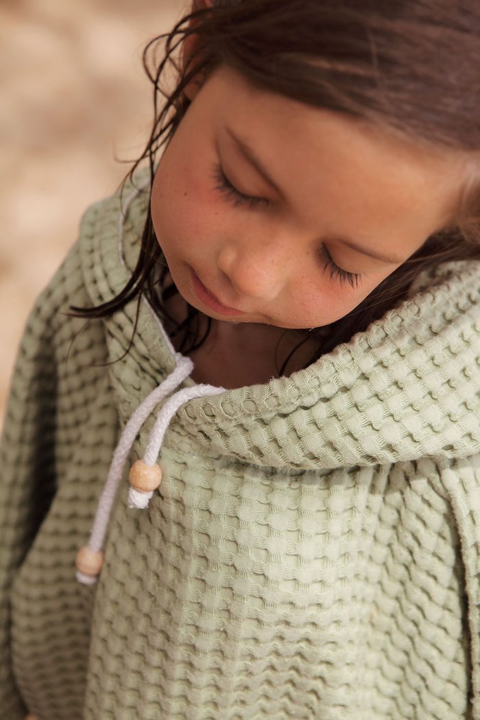 cmk-kids11 Пончо Cuddle Me Kind детское вафельное