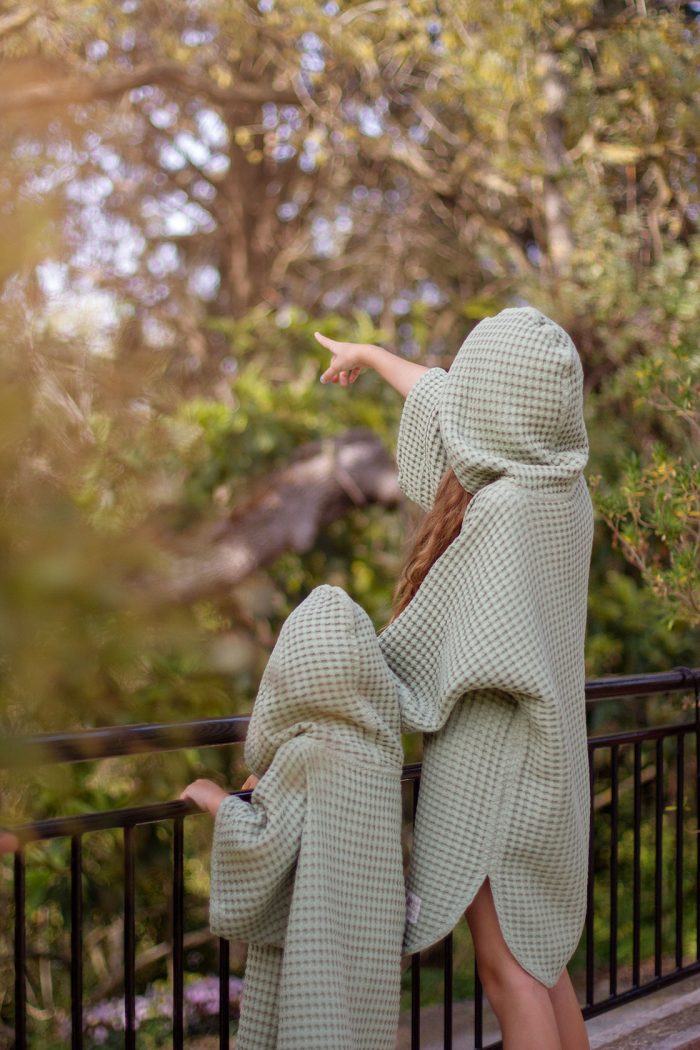 cmk-kids2 Пончо Cuddle Me Kind детское вафельное