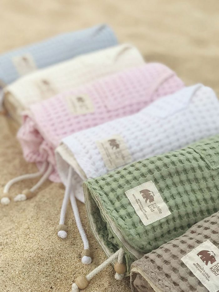 cmk-kids8 Пончо Cuddle Me Kind детское вафельное