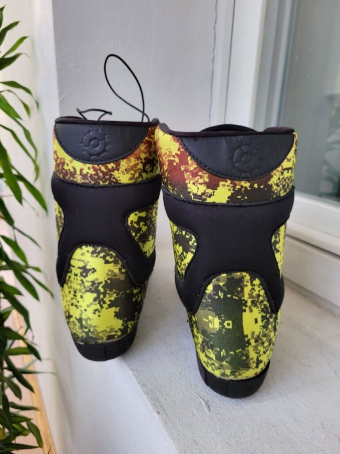 Крепления для вейкборда Slingshot RAD + boots blk/yellow USED=v.good (27cm)