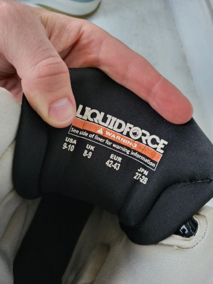 Крепления Liquid Force Peak 4D+boots blue US (9-10) USED