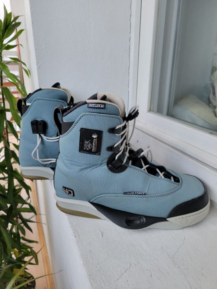 Крепления Liquid Force Peak 4D+boots blue US (9-10) USED