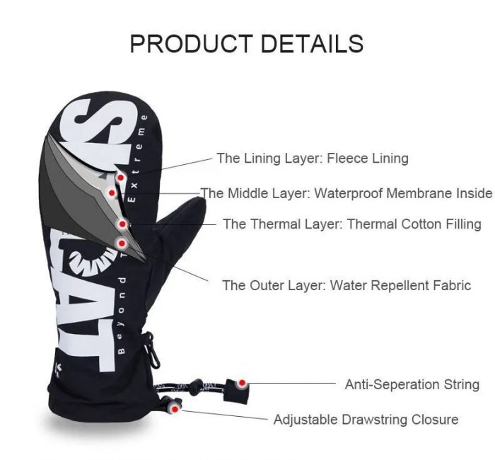 Варежки-перчатки LDski SKICAT