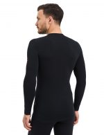 Термофутболка мужская (свитшот) Norveg для охоты и рыбалки серии HUNTER (blk)