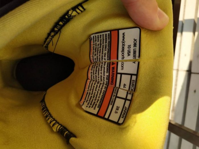 Крепления Jobe Liberty blkyel US10 (used)