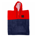 Пончо Liquid Force BLOCK CHANGER RED/NAVY 100% хлопок ss24