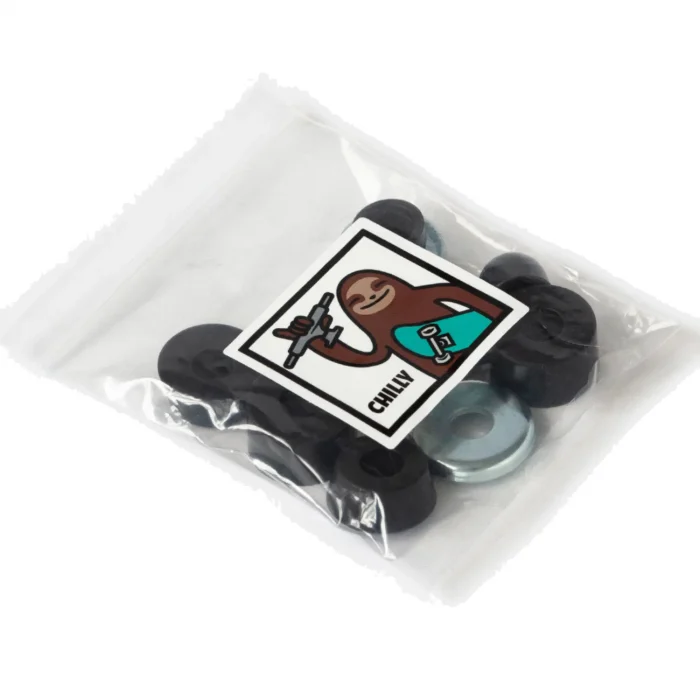 CHILLY. Комплект Универсальных Амортизаторов (бушинги+шайбы+пивот кап) 100А Черный