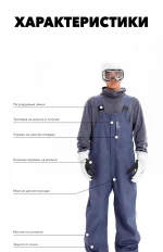 Полу-комбинезон сноубордический LDSki AIR