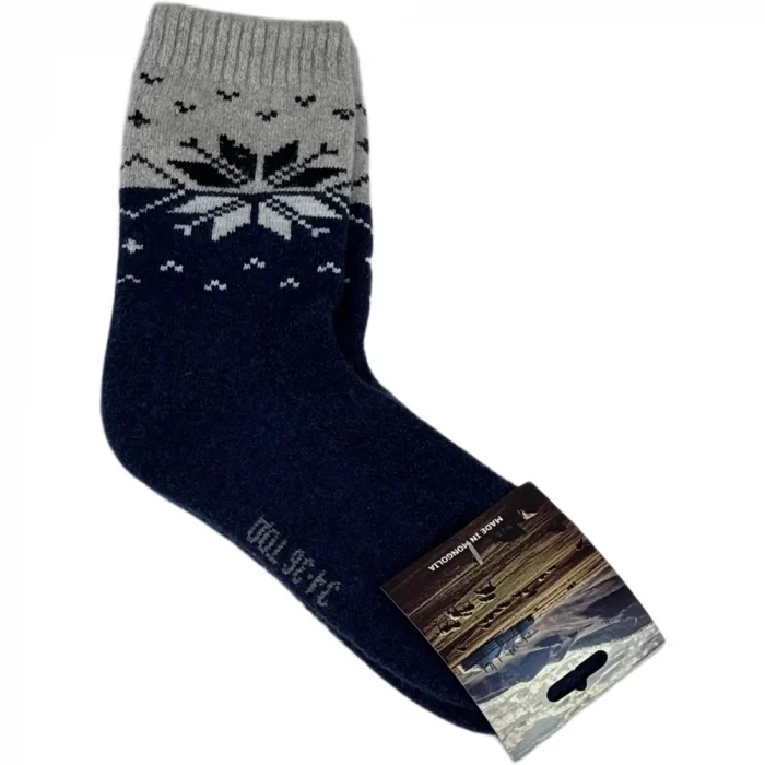 Носки TOD из монгольской шерсти "Снежинка" Носки TOD из монгольской шерсти "Снежинка"