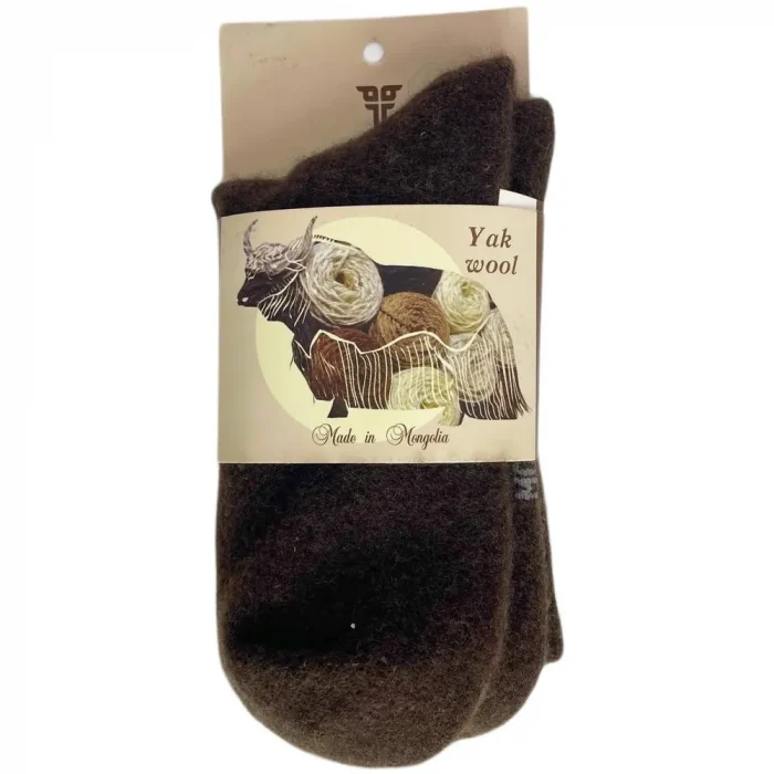 Носки TOD 100% шерсть яка Шоколадный