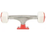Комплект подвесок и колес TENSOR Almost Repeat Truck & Wheel Combo raw/red