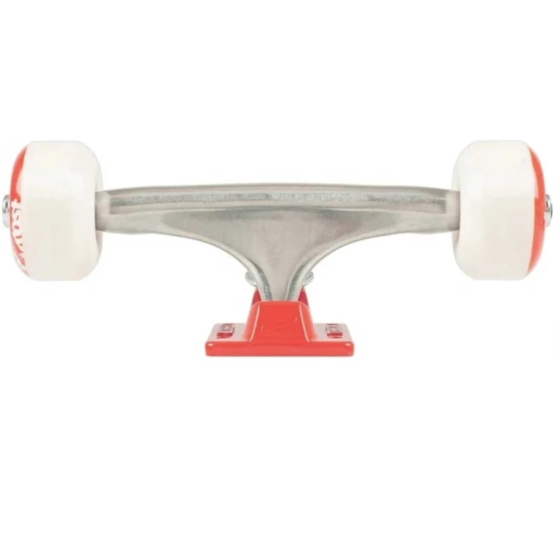 Комплект подвесок и колес TENSOR Almost Repeat Truck & Wheel Combo raw/red
