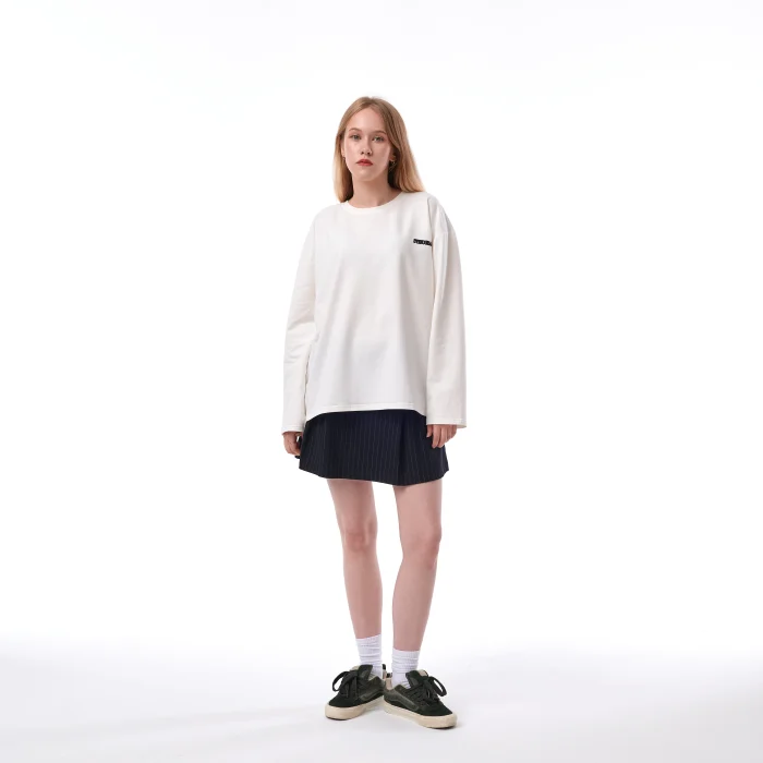 Лонгслив Стенограффия Ангел белый