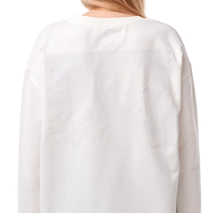 Лонгслив Стенограффия Ангел белый