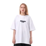 Футболка Стенограффия лого Белая (вышивка)