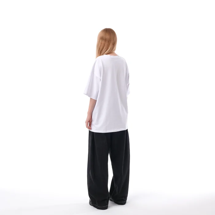 Футболка Стенограффия лого Белая (вышивка)