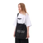 Шопер Стенограффия ДОБРО НОВЫЙ АНДЕГРАУНД Черный, вышивка