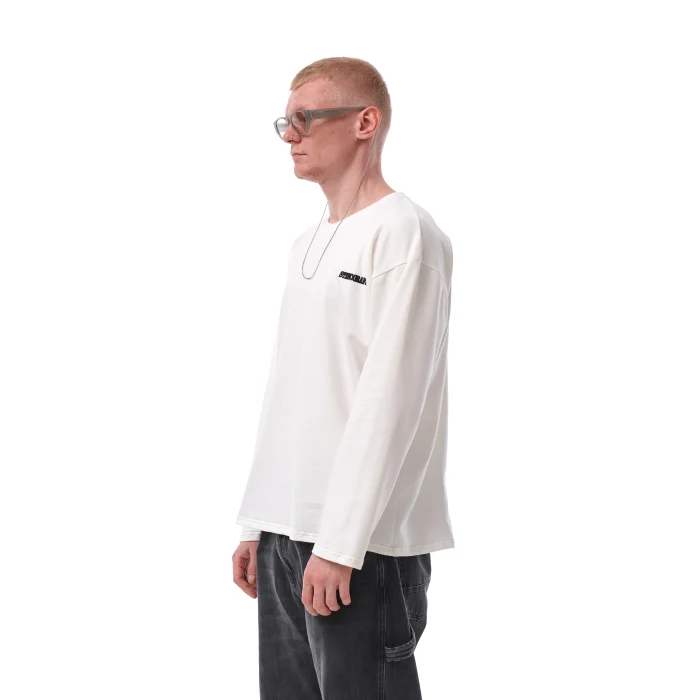 Лонгслив Стенограффия Ангел белый