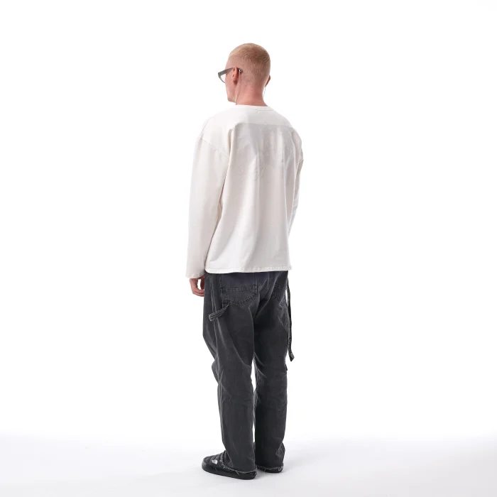 Лонгслив Стенограффия Ангел белый