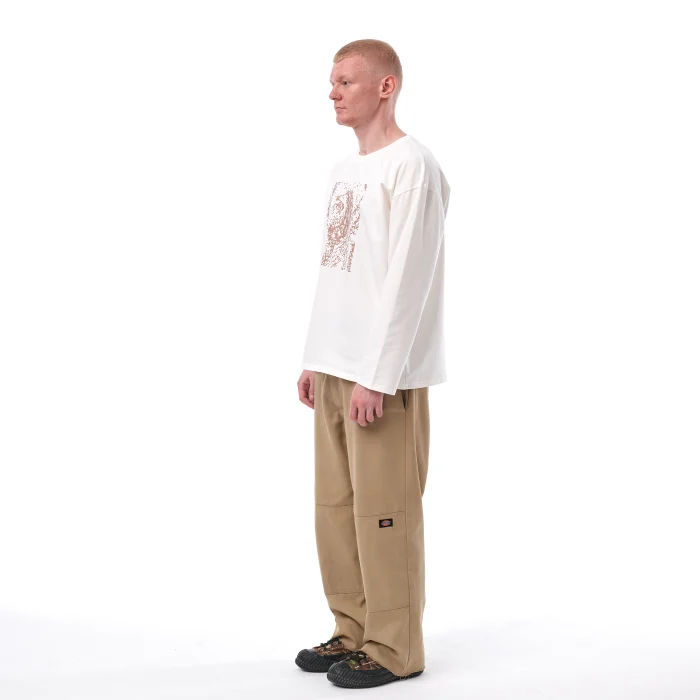 Лонгслив Стенограффия Нейронка молочный