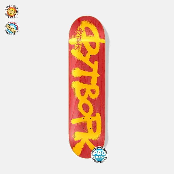 Дека Footwork Progress Лого Неон Красный ss25 Дека Footwork Progress Лого Неон Красный ss25