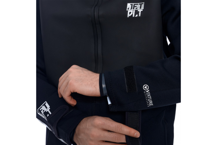 Гидрокуртка мужская с капюшоном Jetpilot Heatseeker Tour Coat blk ss25 — изображение 5