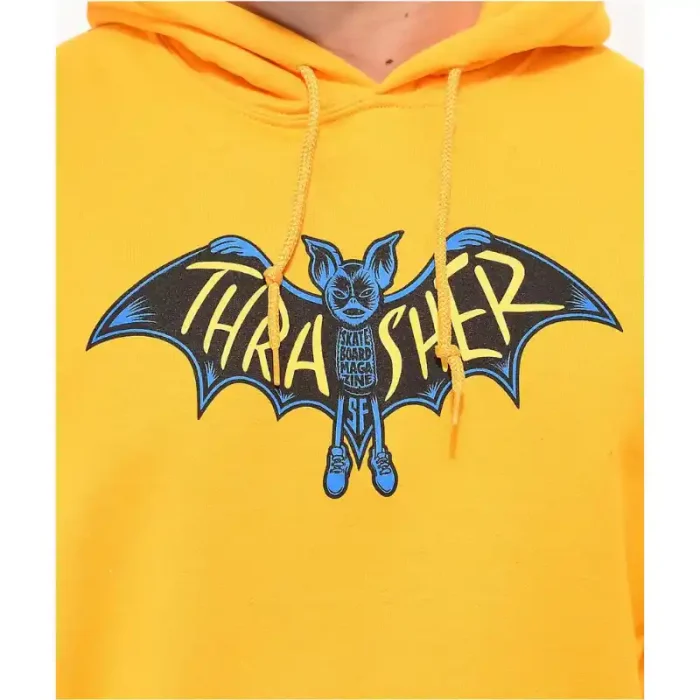Толстовка Trasher Golden chest bat print hoodie