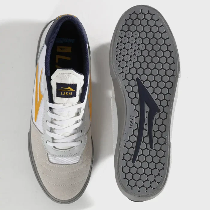 5-Lakai-Cambridge---White-Leather-Grey-3 Кеды Lakai Cambridge White Leather / Grey — изображение 3