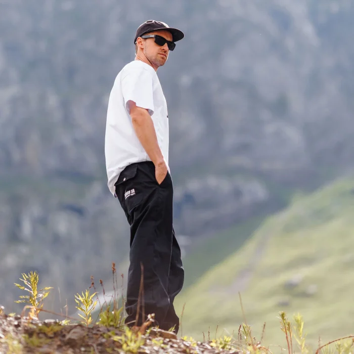 Черные городские Штаны Bonus snowboards x Larry pants Canvas