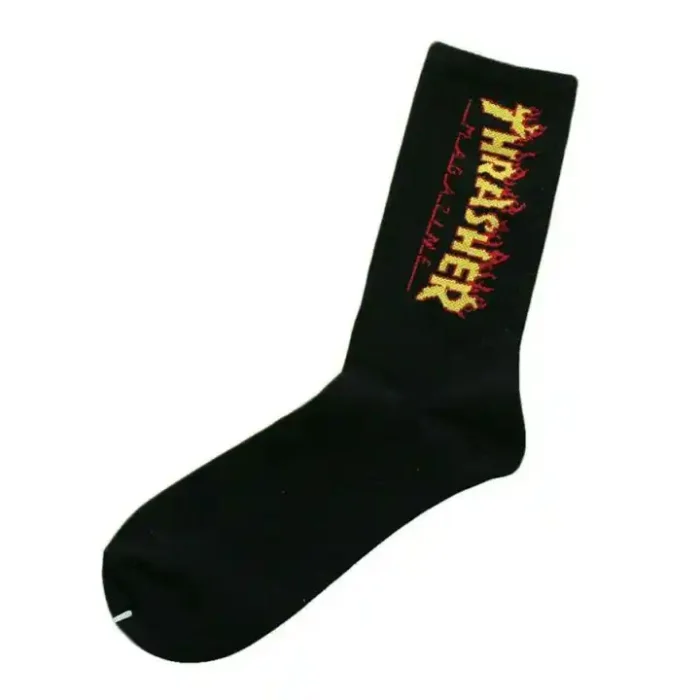 Носки Trasher outer flame LOGO printed socks Носки Trasher outer flame LOGO printed socks