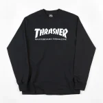 Лонгслив Trasher Black and White Chest Logo