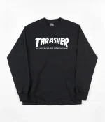 Лонгслив Trasher Black and White Chest Logo