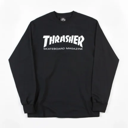 Лонгслив Trasher Black and White Chest Logo