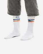 Anteater white stripes socks