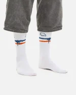 Anteater white stripes socks