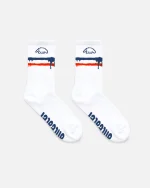 Anteater white stripes socks