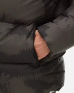 Down Jacket - print black