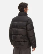 Down Jacket - print black