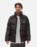 Down Jacket - print black