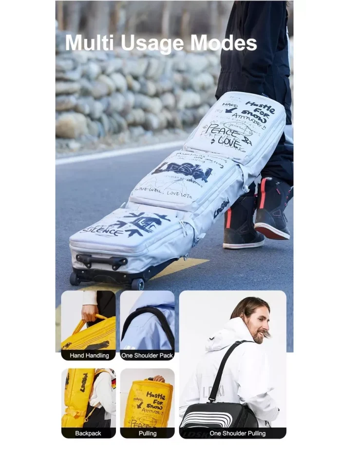 LDSki wheeled snowboard bag D-type