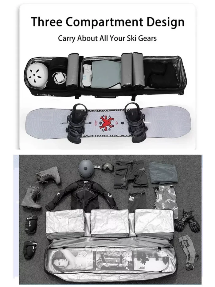 LDSki wheeled snowboard bag D-type