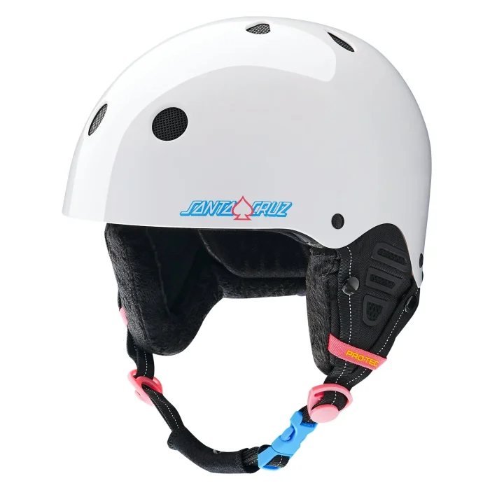 LOW PRO Snow Certified Helmet - Santa Cruz Signature Edition - Gloss White