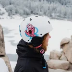 LOW PRO Snow Certified Helmet - Santa Cruz Signature Edition - Gloss White