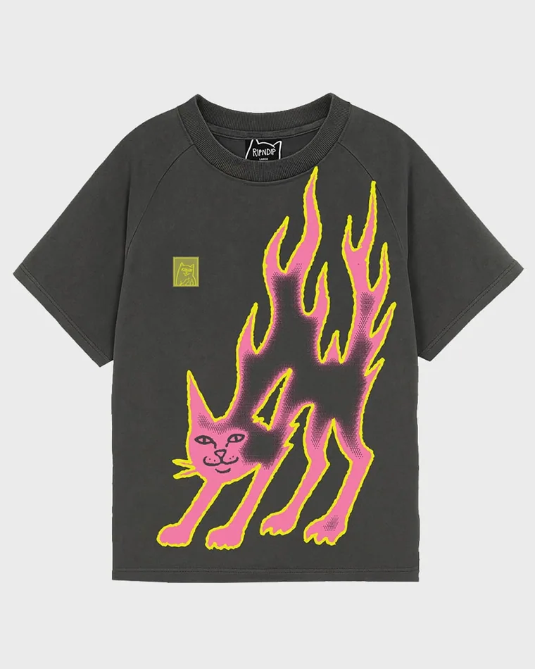 1.1_LAKAI-X-RIPNDIP-PINK-FLAME-TEE-GRAY---PINK_wp Футболка RIPNDIP X LAKAI Pink flame — изображение 1