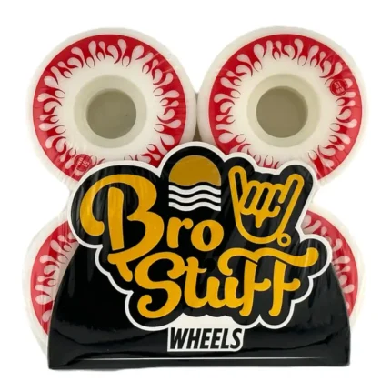 Колеса для скейтборда BroStuff Flame White/Red 102A